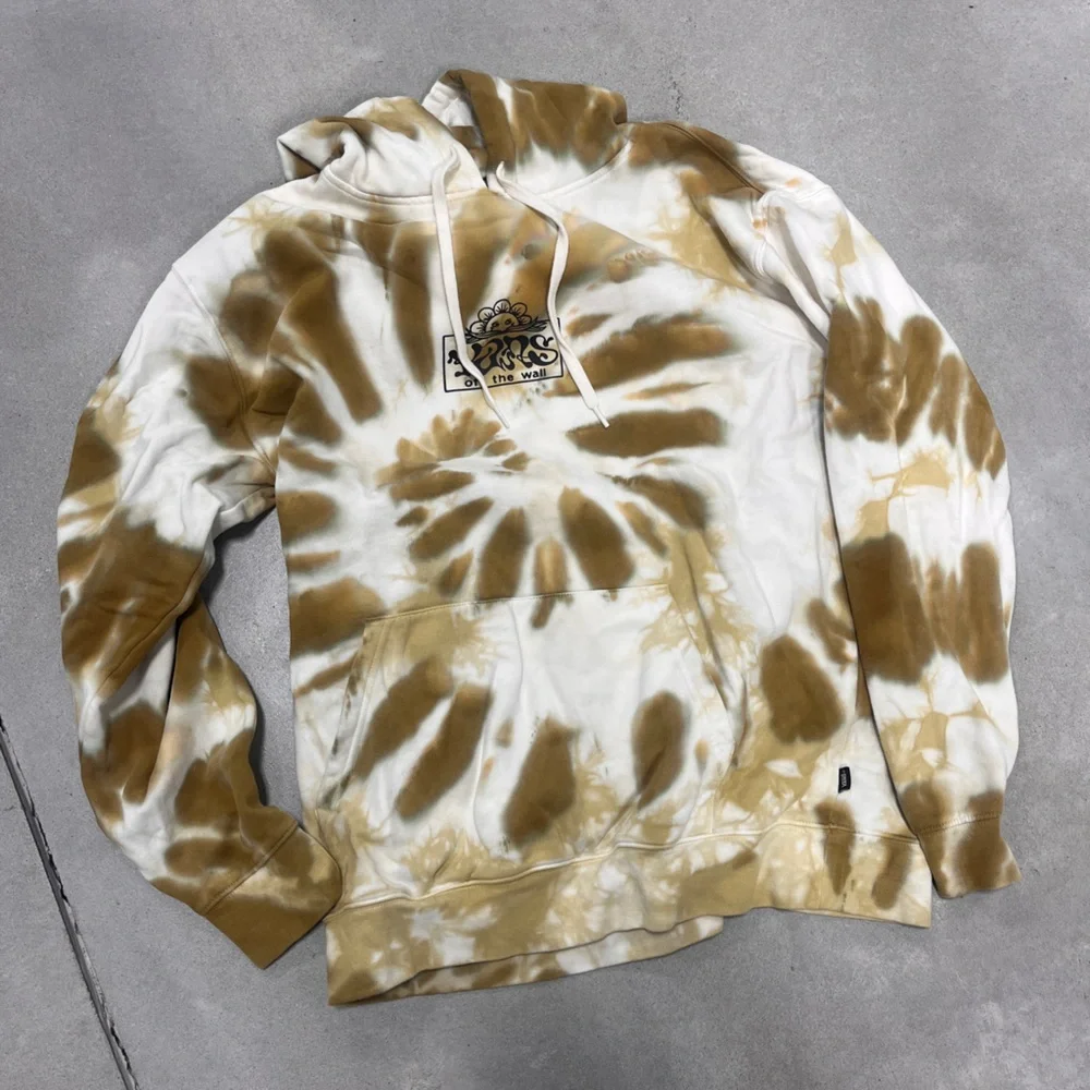 Vans Brown and Cream Tie-Dye Hoodie - Picture 2 of 7
